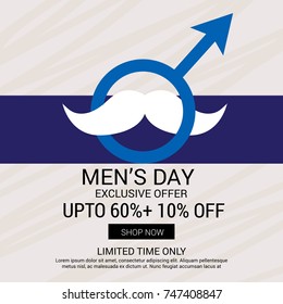 Vector illustration of a Banner for International Men's Day.