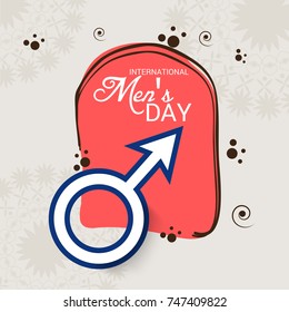 Vector illustration of a Banner for International Men's Day.