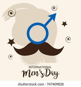 Vector illustration of a Banner for International Men's Day.