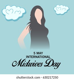 Vector illustration of a Banner for International Midwives Day.