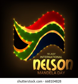 Vector illustration of a Banner for International Nelson Mandela Day.