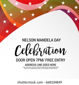 Vector illustration of a Banner for International Nelson Mandela Day.