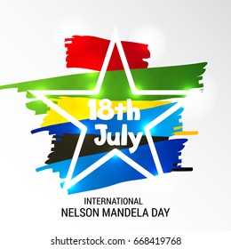 Vector illustration of a Banner for International Nelson Mandela Day.