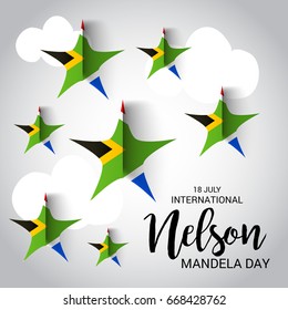Vector illustration of a Banner for International Nelson Mandela Day.