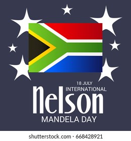 Vector illustration of a Banner for International Nelson Mandela Day.