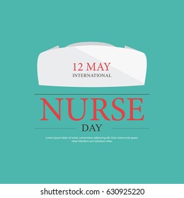 Vector illustration of a Banner for International Nurse Day.