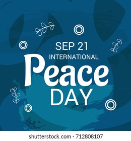 Vector illustration of a Banner for International Peace Day.