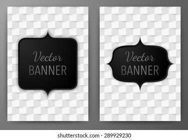 Vector illustration of a banner invitations a4.