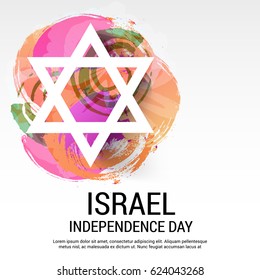 Vector illustration of a Banner for Israel Independence Day.