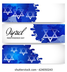 Vector illustration of a Banner for Israel Independence Day.