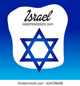 Vector illustration of a Banner for Israel Independence Day.