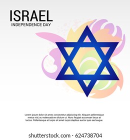 Vector illustration of a Banner for Israel Independence Day.