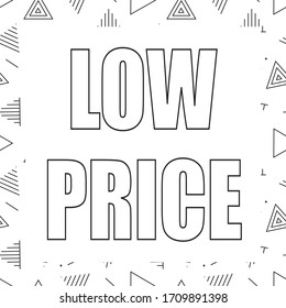 vector illustration banner low price