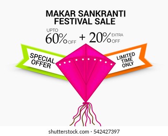 Vector illustration of a Banner For Makar Sankranti.