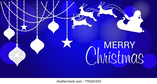 Vector illustration of a Banner for Merry Christmas.
