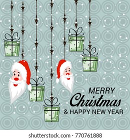 Vector illustration of a Banner for Merry Christmas.