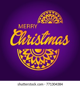 Vector illustration of a Banner for Merry Christmas Holiday.