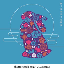 Vector illustration of a Banner for Mid Autumn Festival
