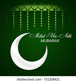 Vector illustration of a Banner for Milad-Un -Nabi.