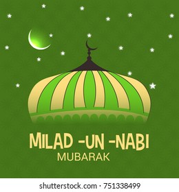 Vector illustration of a Banner for Milad-Un -Nabi.