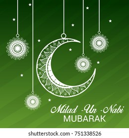 Vector illustration of a Banner for Milad-Un -Nabi.