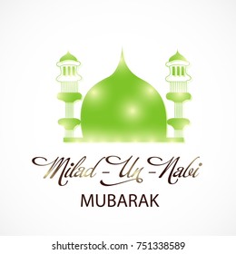 Vector illustration of a Banner for Milad-Un -Nabi.