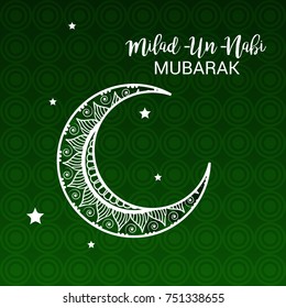 Vector illustration of a Banner for Milad-Un -Nabi.