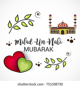 Vector illustration of a Banner for Milad-Un -Nabi.