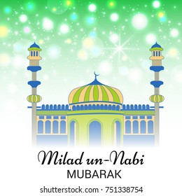 Vector illustration of a Banner for Milad-Un -Nabi.