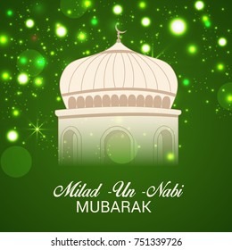 Vector illustration of a Banner for Milad-Un -Nabi.