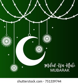 Vector illustration of a Banner for Milad-Un -Nabi.