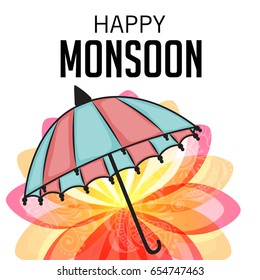 Vector illustration of a Banner for Monsoon Offers.