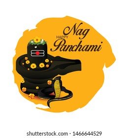 Vector illustration of a Banner for Nag Panchami.