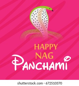 Vector illustration of a Banner for Nag Panchami.