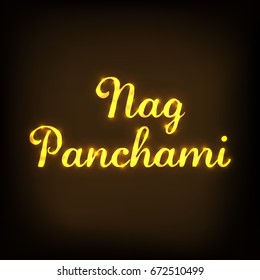 Vector illustration of a Banner for Nag Panchami.