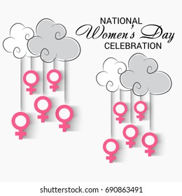 Vector illustration of a Banner for National Women's Day.