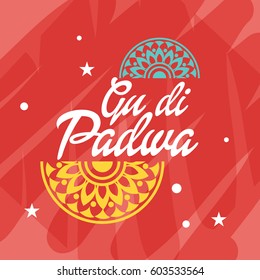 Vector illustration of a Banner for Occasion of Gudi Padwa.