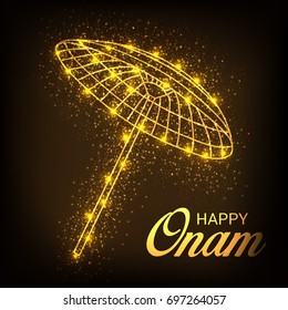 Vector illustration of a Banner for Onam celebration.