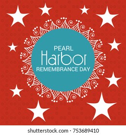 Vector illustration of a Banner for Pearl Harbor Remembrance Day.
