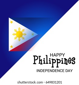 Vector illustration of a Banner for Philippines Independence Day.