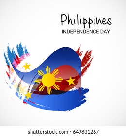 Vector illustration of a Banner for Philippines Independence Day.