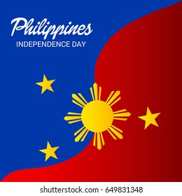 Vector illustration of a Banner for Philippines Independence Day.