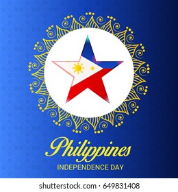 Vector illustration of a Banner for Philippines Independence Day.
