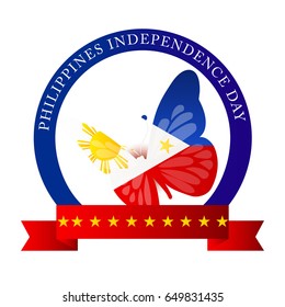 Vector illustration of a Banner for Philippines Independence Day.