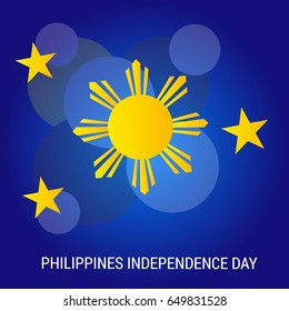 Vector illustration of a Banner for Philippines Independence Day.