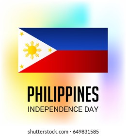Vector illustration of a Banner for Philippines Independence Day.