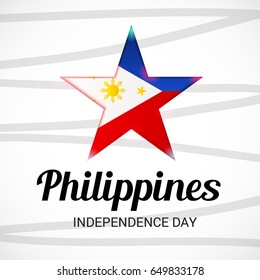 Vector illustration of a Banner for Philippines Independence Day.