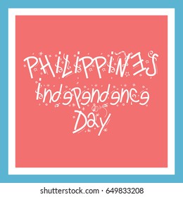 Vector illustration of a Banner for Philippines Independence Day.