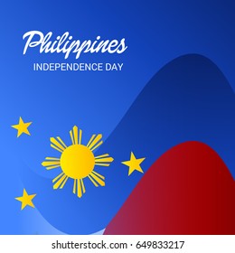 Vector illustration of a Banner for Philippines Independence Day.