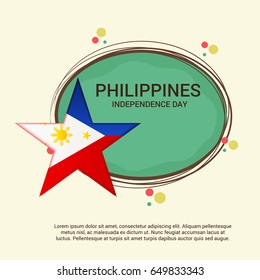 Vector illustration of a Banner for Philippines Independence Day.